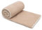 Wolldecke Schurwolle 200x200 Lammmuster Beige - Kuscheldecke Merino Schafwolle Wolldecken - Groß und Warm Decke Blanket Gewicht 500g/m2, 200 x 200 cm