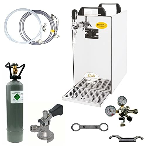 Bierkühler BieTal® Bierzapfanlage 60 Liter 1-leitig KOMPLETTSET - KEG Kombi - CO2 2 Kg