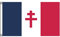 Stormflag Drapeau Lorraine Cross France 2x3ft Drapeau France Libre 1940-1944 60x90cm Polyester avec œillets et Double couture