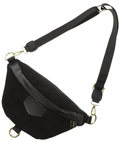 PACKOVE Cord-Brusttasche Bauchtasche Sport Bauchtasche Schultertasche Bauchtasche Silber Bauchtasche Bunt Outdoor-umhängetasche Mann Tragetasche Lässiges All-Match Fräulein Streifen Samt