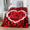 Felldecke Liebe Rose 3D Printdesign Couchdecke Warm Mikrofaser Wearable Doppelseitiger Decke 180 x 200 cm für Lesen, Lernen, Campen