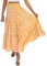 Jupe à carreaux pour femme, taille haute, vichy d'été, grande taille, jupe longue trapèze, Orange, Taille M