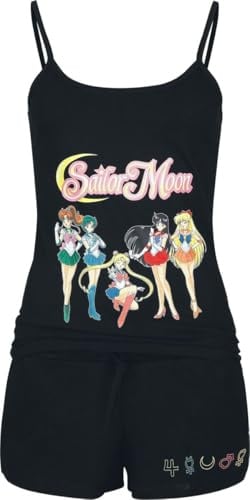 Sailor Moon Group Frauen Schlafanzug schwarz