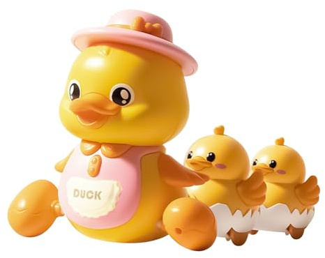 Hiemible Juguetes De Gateo para Bebé | Pato Magnético Móvil con Luz para Aprendizaje Temprano De Niños | Juguetes Musicales Interactivos Bebés Niñas Niños 18 Meses