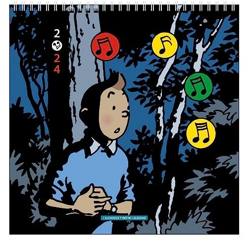 Wandkalender Tim und Struppi 2024.