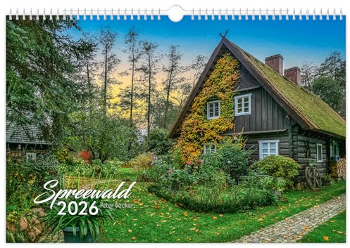 Kalender Spreewald 2026 Peter Becker | 45 x 30 cm | weißes Kalendarium