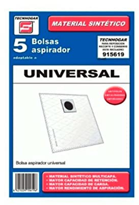 Recamania Bolsa Sintetica Aspirador Ufesa Universal 5 Unidades 915619