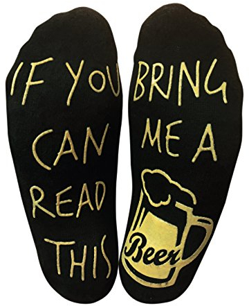 bring me socks Bring Me A Beer Funny Novelty Gift Ankle Lounge Socks for a Beer Lover