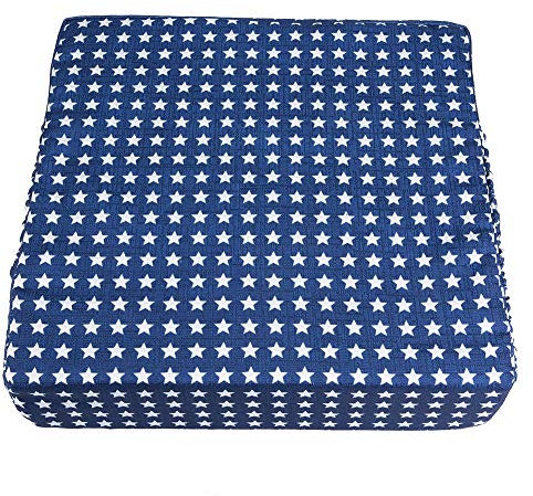 Duokon Kinder Tragbare Sitzerhöhung, Baby erhöht Pad Booster Sitzkissen einstellbar abnehmbare Kinder Esszimmerstuhl (Blue Sterne)