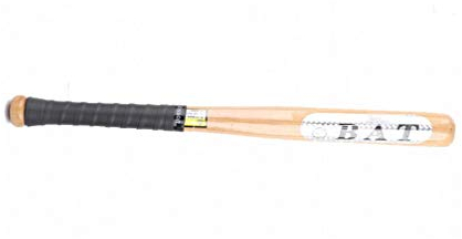 Heavy Duty Baseball Bat Alloy or Wooden Heavy Duty Training, Practice & Home Protection (33 Inch, Wooden)