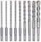 flintronic® Punte per calcestruzzo, 9 pezzi (5 mm ~ 16 x 160 mm) Punta per trapano elettrico SDS-Plus per perforatore, punte trasversali, mattoni, pietra, naturale, metallo