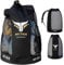 Mytra Fusion Coach Kit Mesh Bag Use for Multiple Equipments Boxing Gloves storage bag storage ball bag (3-36High 63circumference, Black)