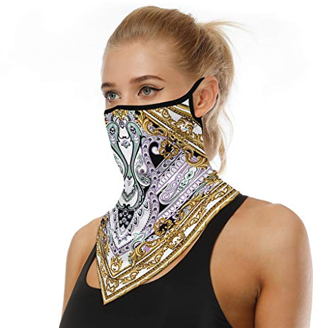 TOPEREUR Gesichtsmas-ke Halstuch Damen Herren Mundschutz, Multifunktionstuch Bandana Schlauchschal Atmungsaktiv Outdoor Sport Maske Joggen Fahrrad Motorrad Face Shield Halsschlauch