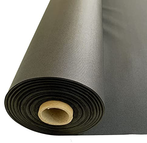 EU Fabrics 7oz PU Coated Outdoor Waterproof Fabric - Water-Proof, Tear Resistant, Cloth for Outdoor Garden Furniture, Sewing Material for Crafts, Hobbies - 150cm Wide (Grey)