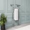Regent White and Chrome Traditional Column Radiator with Towel Rail 952 x 479mm