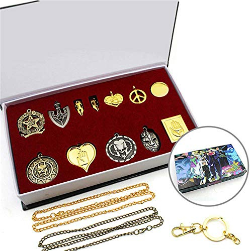 MayDee Ensemble Jojos Anime Jojos Bizarre Adventure Pendentif Collier Porte-clés Porte-clés