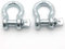 D Ring Shackles, 3/8 Inch, silvery, 2 Pack – Heavy Duty Forged with 1 Ton Capacity