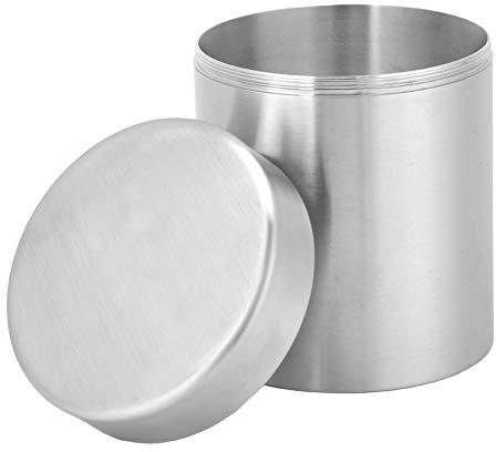 OUKENS Teedosen, 400ml Edelstahl Teedose Dose Versiegelungsbox Home Küche Kanister Mini Portable Box für Tee Kaffee Zuckeraufbewahrung, Loser Blatttee