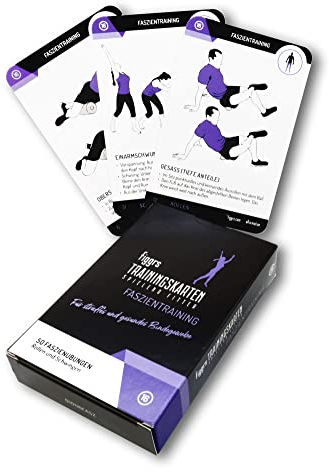 figgrs® Faszientraining I 57 Trainingskarten mit 50 Fitness Übungen für straffes und gesundes Bindegewebe I Sport und Workout für zuhause und überall