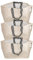 Ikea GORSNYGG Große wiederverwendbare Tragetasche, (FRAKTA-Style), hellbeige mit gestreiften Griffen, 57 x 37 x 39 cm, 71 l, 205.041.94 – 3er-Set