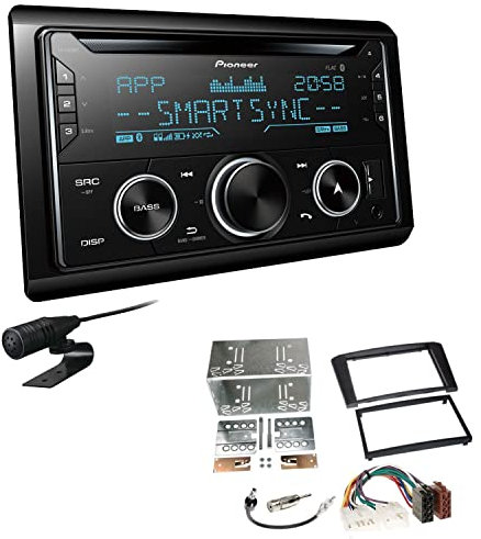 Pioneer FH-S720BT 2-DIN CD Autoradio Bluetooth kompatibel mit Apple und Android Smartphones USB passend für Toyota Avensis 2003-2009 schwarz