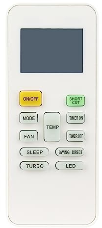 Mando Aire Acondicionado Compatible con Midea HTW AC RG52B/E RG52B/BGE RG52B/BGEF RG52A1/BGEF RG52A2/BGEF RG52E1/BGEF