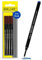 ONLINE 4x Tintenroller Mine kompatibel mit Faber-Castell, Senator, Schneider | Blau mit 0,7mm Strichstärke I Ersatzmine für Rollerball-Pen I Rollerball-Mine nach ISO 14145-2