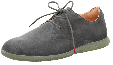 Think Herren HAUKI nachhaltige Wechselfußbett Schnürhalbschuhe, Asphalt 2000, 43 EU