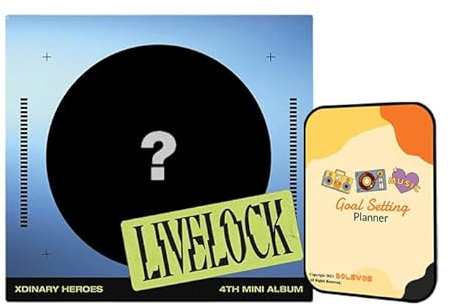 Livelock Xdinary Heroes Album [Digipack ver. (Blue)]+Pre Order Benefits+BolsVos K-POP Inspired Digital Planner, Digital Sticker Pack (4th Mini Album)