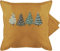 Kissenbezug - Weihnachtskissen Christmas Geschenke - Weihnachtsbäume - 50 x 50 cm - Gelb - kissenbezüge weihnachten weihnachts-kissen weihnacht weihnachtsbaum kissenhüllen kissen wintermotiv