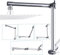 Bras d'extension de Pommeau de Douche, 40,6 cm Rallonge de Pommeau de Douche Pliable, Murale Extension de Bras de Douche en Laiton, avec Joints de Verrouillage, Hauteur et Angle Réglables