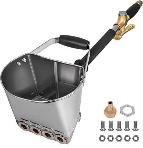 Mortier Pulvérisateur Pistolet 4-Jet 3kW Mur Stuc Pelle Trémie Louche Ciment Pistolet Plâtre Plafond Peinture Béton Pulvérisateur Outil à haute efficacité