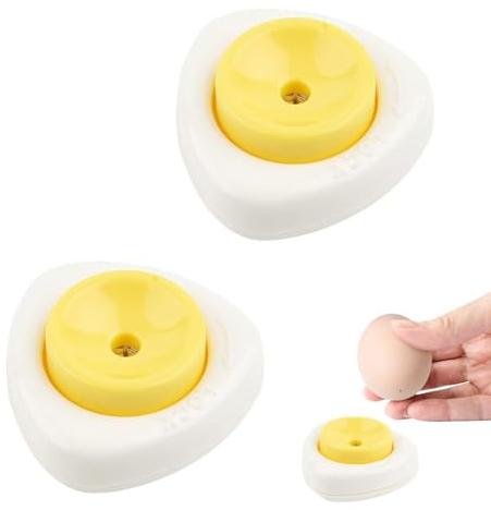 ZOKJSW 2 PCS Frullatore per Uova Bucauova in Acciaio Inox Separatore di Uova Perforatrice Semiautomatica per Utensili da Cucina Strumento di Cottura Semiautomatico da Cucina per Pugno di Pollo
