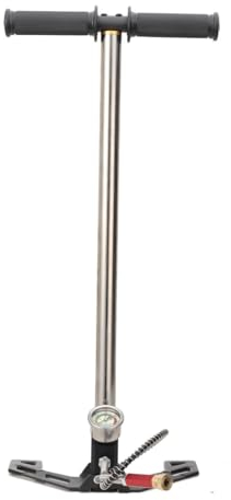3-stufiges 4500psi/30MPa PCP Handpumpe Hochdruckluftpumpe für Pressluftwaffen Luftgewehrpumpe Tragbare Luftpumpe Gasfilter Messgerät Luftpistole Gewehr mit Manometer für Luftgewehr Luftpistole