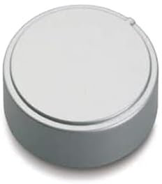FIGEVIDA Manopola in plastica colore argento silver nichel C00111686 - C00111696 per cucina piano cottura - M0236 adatto per Ariston Hotpoint Indesit