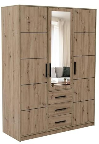 Kleiderschrank KOS D3, Tür, Garderobenschrank, Schlafzimmermöbel (Ohne Aufsatz)
