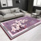 DJHWWD 50X80cm Teppich auslegeware Wohnzimmer Teppich Balkon rechteckiger lila Teppich Schlafzimmerteppich pflegeleicht Baby Teppich Junge Teppich für terrasse