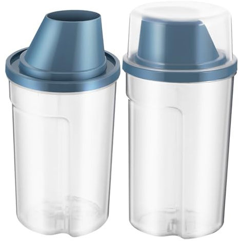 ORFOFE 2 Stück Tierfutter Aufbewahrungseimer Transparenter Tierfutter Eimer Hundefutter Aufbewahrungsbehälter Tierfutter Aufbewahrungsbehälter Tierfutter Halter Katzenfutter