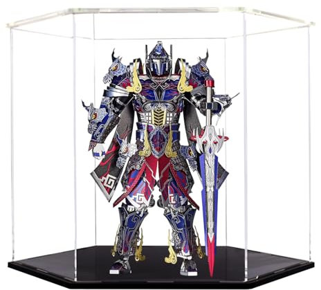 Acryl-Vitrine für Sammlerstücke, Vitrine für Sammlerstücke, zusammenbauen, transparente Acryl-Vitrine, alternative Glasbox für Ausstellungsfiguren, Puppenspielzeug, Zuhause, Aufbewahrung (28,9 x 24,9
