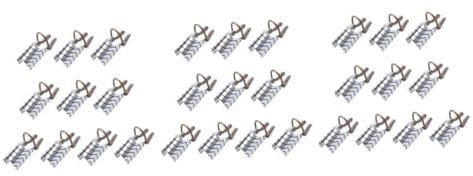 Healeved 30piezas Formas De Uñas Reutilizables De Plateado Para Arte De Uñas Para Salón y Uso Casa