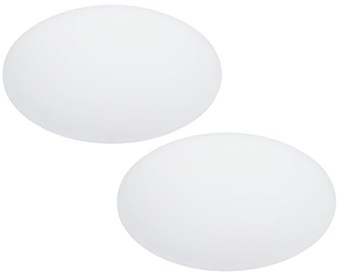 PATIKIL 305mm/12 Pantalla Difusora, 2pcs Difusor de Luz para Lámpara Acrílico Hoja Difusora Redonda para Tambor Lámparas Pantallas Luces Colgantes, 1.7mm Grosor, Blanco Translúcido