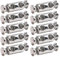 GXGM 10 Morsetti Cavo Acciaio per Cavi con Tappo Terminale a Vite - Adatti per Fili con Diametro 1-2.4mm e Funi Metalliche - Realizzati in Acciaio Resistente con Doppia Estremità