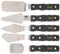 Palettenmesser-Set, Mischen, Streichen, Streichen, Kratzen für Kunst, Schwarzes Holz, Edelstahl