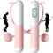 PICKONA Cordless Skipping Ropes for Adults - Ropeless Skipping Rope for Adults, Cordless Jump Rope With Counter, Portable Wireless Gravity Ball Skipping Rope for Women Men Adults Kids(Pink)