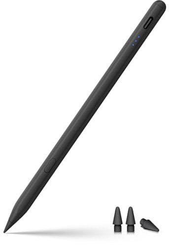 Stylus Stift für iPad 2018-2025 mit USB-C Schnellladeleistung, Palm Rejection und Neigungssensitivität Pencil für ipad 11/10/9/8/7/6, iPad Mini 7/6/5, iPad Air M3/M2/5/4/3, i-Pad Pro M4 13/12.9″/11″