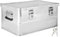 Trucky Aluminium Box mit Deckel Silber Alu Kiste Box Alukiste 50 Liter Transportbox Metallbox Alu Aufbewahrungsbox Boxen Abschliessbar Metallkiste
