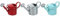 JOINPAYA 3pièces Mini Arrosoirs De Modèle De Kettle Miniature pour Décoration De Maison Et Jardin Bleu Rouge