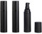 Upstore 3Pcs 50ml 1.7oz Black Plastic Airless Pump Bottles Travel Vacuum Lotion Pump Dispensers Refillable Cosmetic Containers for Foundation Cream Essential oil Serum