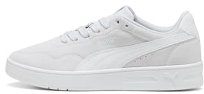 Puma Court Lally SD Sneaker Damen, Silver Mist-PUMA White, 40 EU