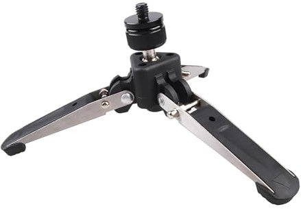 Support pliable pour monopode avec vis de 20,3 cm, alliage d'aluminium, charge maximale de 5 kg, base incluse pour photographie reflex numérique et macro